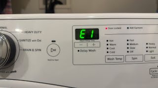 E1 F9 Error Code Fix Whirlpool Washer Pt2 [upl. by Landes691]