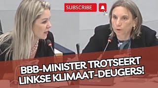 BBBminister Femke Wiersma TROTSEERT linkse klimaatdeugers [upl. by Boice]