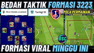 BEDAH TAKTIK 3223 FORMASI UNIK FORMASI VIRAL MINGGU INI EFOOTBALL 2023 MOBILE [upl. by Haydon477]