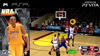 NBA 07 PSP  Gameplay on Adrenaline PS Vita No Commentary [upl. by Odey]