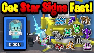 How To Farm STAR SIGNS Easiest Methods  Bee Swarm Sticker Update [upl. by Epifano]