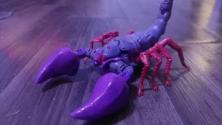 Scorponok Transformers WFC Kingdom Scorponok review en español [upl. by Ly453]