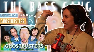 THE BASS GANG ft Peter Hollens GHOSTBUSTERS  Vocal Coach Reaction amp Analysis Jennifer Glatzhofer [upl. by Gaylord]