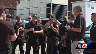 Greensboro Police Officers helping peope affected by Hurricane Helene in Asheville [upl. by Enrique]