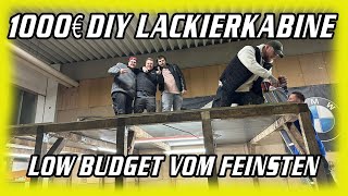 DIY Low Budget Lackierkabine bauen Es geht weiter  ultraviolencegang [upl. by Odlanar]