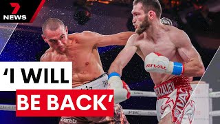 Tim Tszyu on world boxing “I will be back”  7NEWS [upl. by Epner]