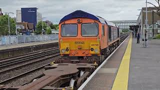 66720 Marchwood to eastleigh at eastleigh [upl. by Merwin]