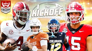 Georgia vs Alabama Who Has the Edge in This EPIC Showdown  The Kickoff [upl. by Berna]