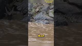 Huge Crocodile Kills Wildebeest  Wildebeest Migration [upl. by Etteyniv]