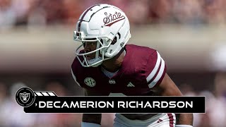 Raiders Select CB Decamerion Richardson  Highlights  2024 NFL Draft [upl. by Enyrb]