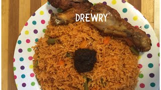 HOW TO PREPARE GHANA JOLLOF RICE 1 [upl. by Pedaias]