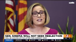 Sen Kyrsten Sinema wont seek reelection in Arizona [upl. by Amaris]