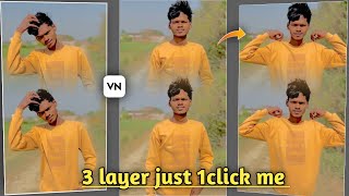 Trending double layer video editing in van aap  double roll video kaise banaye [upl. by Ara]