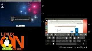 LinuxonAndroid  Project Demo [upl. by Dnomso]