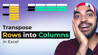 Transpose Rows into Columns in Excel [upl. by Rawley]
