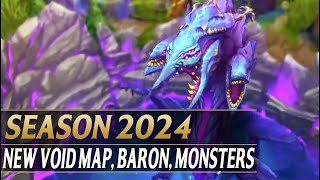 VOID MAP CHANGES BARON REWORK NEW JUNGLE MONSTERS  League of Legends Season 2024 [upl. by Ailecnarf952]