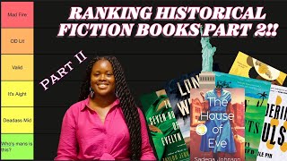 Historical Fiction Tier ListPart 2  Ranking More Books from Best to Worst [upl. by Nored]