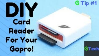 DIY Micro SD Card Reader For Your Phone  GTip 1 [upl. by Nivle]