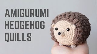 CROCHET AMIGURUMI HEDGEHOG QUILLS  Helpful Tips  Partial Pattern Tutorial  Mocha Stitch [upl. by Kalasky]