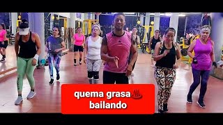 Rumbaterapia quema grasa💥♨️ clase de baile para perder peso zumba [upl. by Aihsitan890]