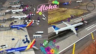 My Kahului Maui 1400 Scale Model Airport from Layover Layouts [upl. by Nasah]