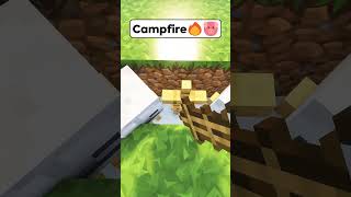 Minecraft Campfire🔥🐷 Worlds Smallest Violin shorts minecraft [upl. by Dahij]