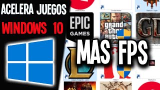 Como Optimizar JUEGOS en Windows 10  Acelera Cualquier Juego  Fácil y Rápido  2024 [upl. by Lehcor868]