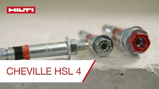 Cheville Hilti HSL 4  le dimensionnement facile et linstallation de qualité [upl. by Ettennahs]