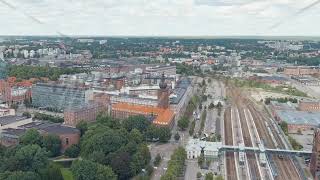 Dolly zoom Vasteras Sweden ABB  Headquarters in Sweden Westeros train station The central part [upl. by Ojeitak678]