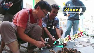 Bring international friends to experience Zhoushan snail sauce [upl. by Adnerak]