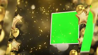 Happy Birthday Green Screen Animation Video HD Free [upl. by Demmer]