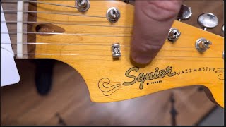 Fender Squier 60’s Vibe Jazzmaster Electric Guitar  Unboxing and First impressions [upl. by Roselba647]