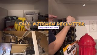 FALL EXTREME DECLUTTER  KITCHEN ORGANIZATION  DEEP CLEAN WITH ME [upl. by Gusty]