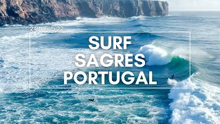 Surfing Sagres  Tonel Portugal [upl. by Reteip]