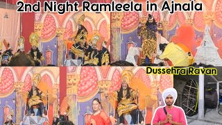 2nd Night Ramleela in Ajnala  Dussehra Ravan  Rohitsahibexplore [upl. by Oraneg]