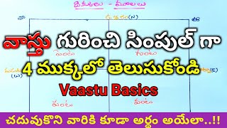 Vastu Basic Knowledge  Directions  Vaastu Tips  vastu basics in telugu [upl. by Cathey]