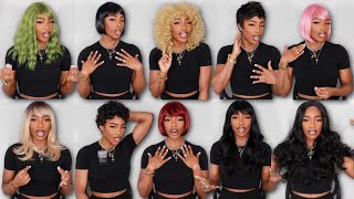 10 SHEIN Wigs Under 20  Affordable Wigs Try on Haul 2022 [upl. by Hurff830]