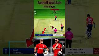 Jacob Bethell and Philip Salt partnership engvswi cricket shorts rcb [upl. by Noreen]