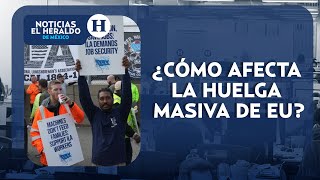 Huelga Masiva en EU afecta a supermercados  Noticias el Heraldo [upl. by Kcam]