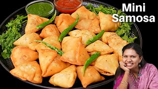 तीख़ा चटपटा मिनी समोसा  Spicy Mini Samosa Recipe  Samosa Recipe  Punjabi Samosa  Kabitaskitchen [upl. by Haseena]