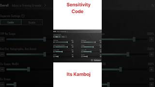 Bgmi Sensitivity Settings Code Today 🥵🥵 Zero Recoil sensitivity settings short shorts bgmi [upl. by Pinelli]