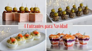 4 APERITIVOS y ENTRANTES para Navidad 20222023  Tapas Variadas y Muy Originales  DarixLAB [upl. by Nata508]