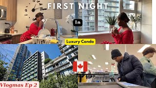 First Night in My Luxury Condo in Vancouver Canada  Vlogmas 2023 Ep 2 [upl. by Ahael]