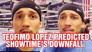 TEOFIMO LOPEZ PREDICTED SHOWTIMES DOWNFALL [upl. by Lrat]