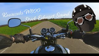 Kawasaki  W800  Stock Exhaust Sound 2020 Model [upl. by Anatnahs539]