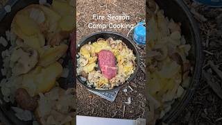 Fire season camp cooking on the Firebox Nano  wood flame gas burner  emberglow diffuser plate [upl. by Carrelli]