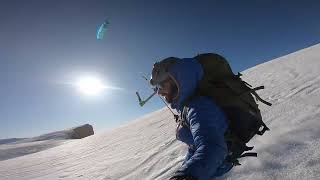 Snowkite dans la poudre du Vercors [upl. by Odlamur]