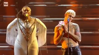 Achille Lauro  Sanremo 2022  Domenica  live video completo [upl. by Anayt]