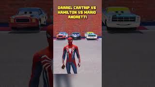 DARREL CARTRIP VS LEWIS HAMILTON VS MARIO ANDRETTI  EXPLOSION CHALLENGE shorts disneycars [upl. by Marna993]