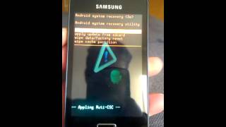 Samsung Galaxy Ace ClockWorkMod Recovery GTS5830i [upl. by Neelloc]